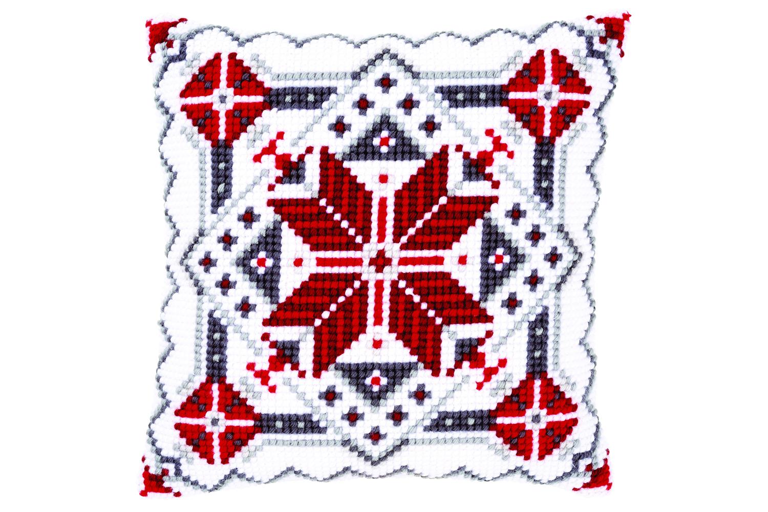 Vervaco Gro-pn-0146120 - Cushion Snow Crystal - Cross Stitch