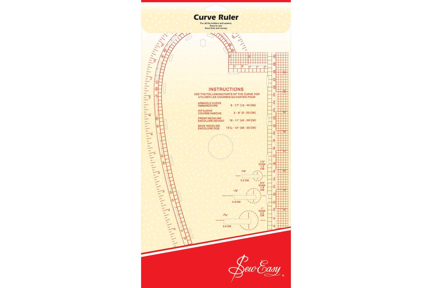 Sew Easy Gro-nl4196 - Se Curved Ruler - Rule Curved 13875 X 