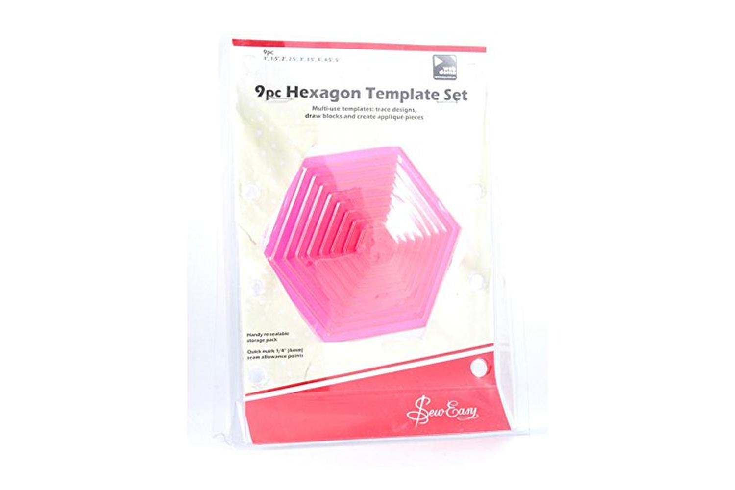 Sew Easy Gro-ergg07.pnk - Hex Template Pk9 - Template Set 9 
