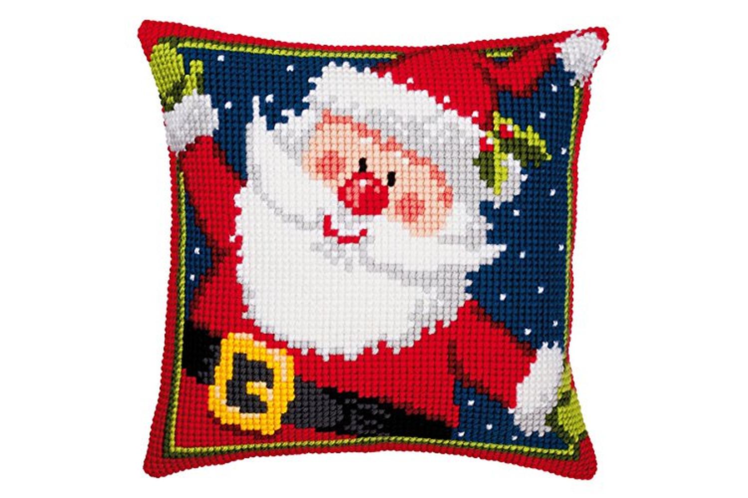 Vervaco Gro-pn-0008725 - Cushion Father Xmas - Cross Stitch 