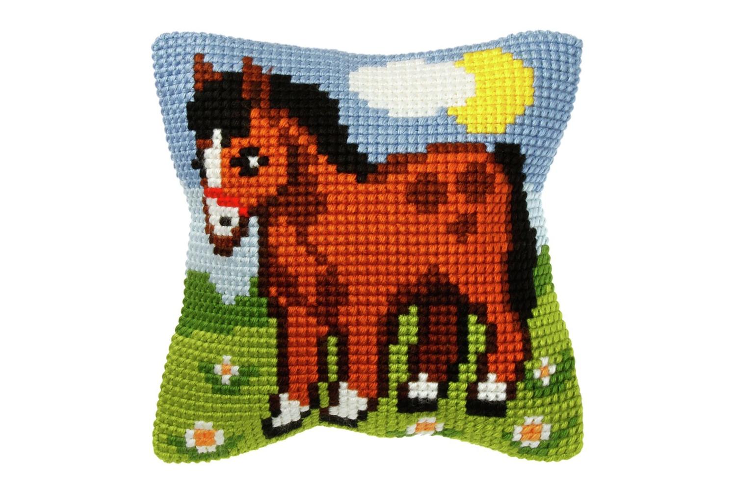 Orchidea Gro-orc.9405 - Cushion Kit Horse - Cross Stitch Kit