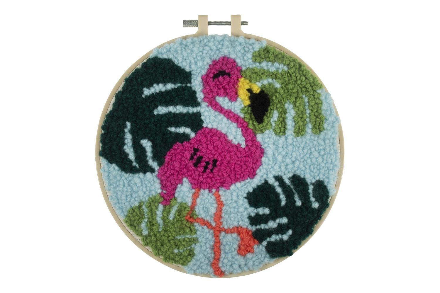 Trimits Gro-gck193 - Pneedle Flamingo - Punch Needle Kit Yar