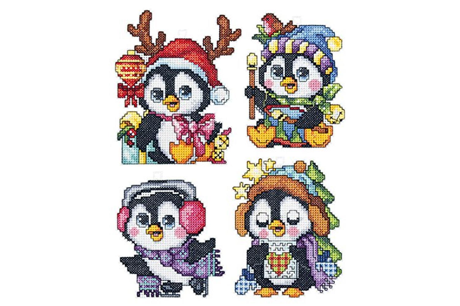 Orchidea Gro-orc.7635 - Penguines - Counted Cross Stitch Kit