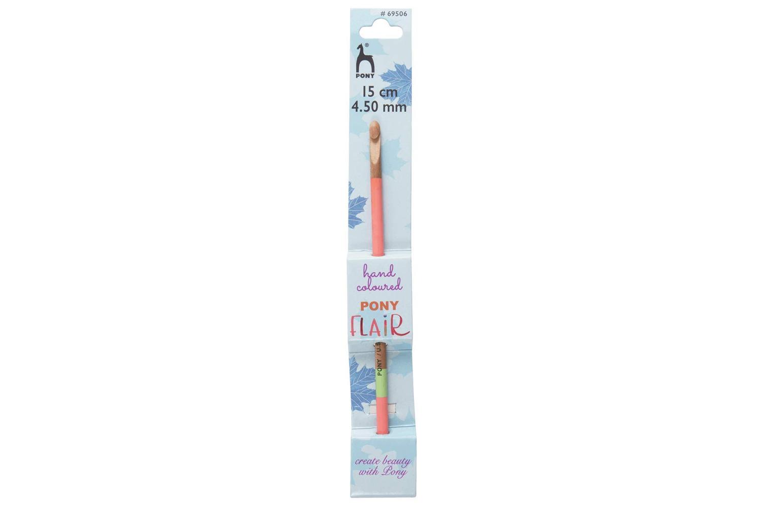 Pony Gro-p69506 - Flr Chk 450mm - Crochet Hook Flair Hand Pa