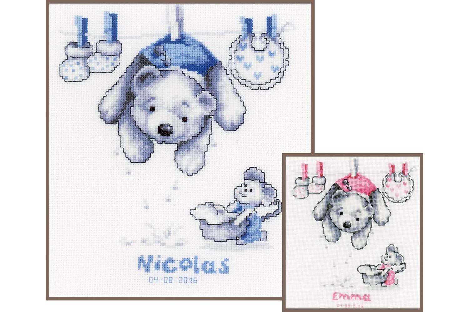 Vervaco Gro-pn-0011892 - Baby Laundry - Counted Cross Stitch