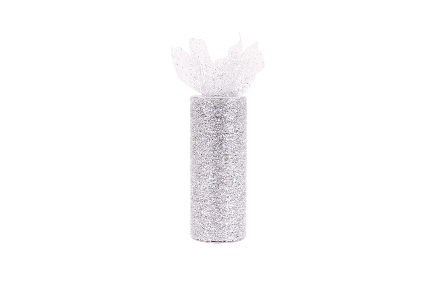 Occasions Gro-r422mt\sl - Trim Mesh Tulle 10m X 15cm Metalli