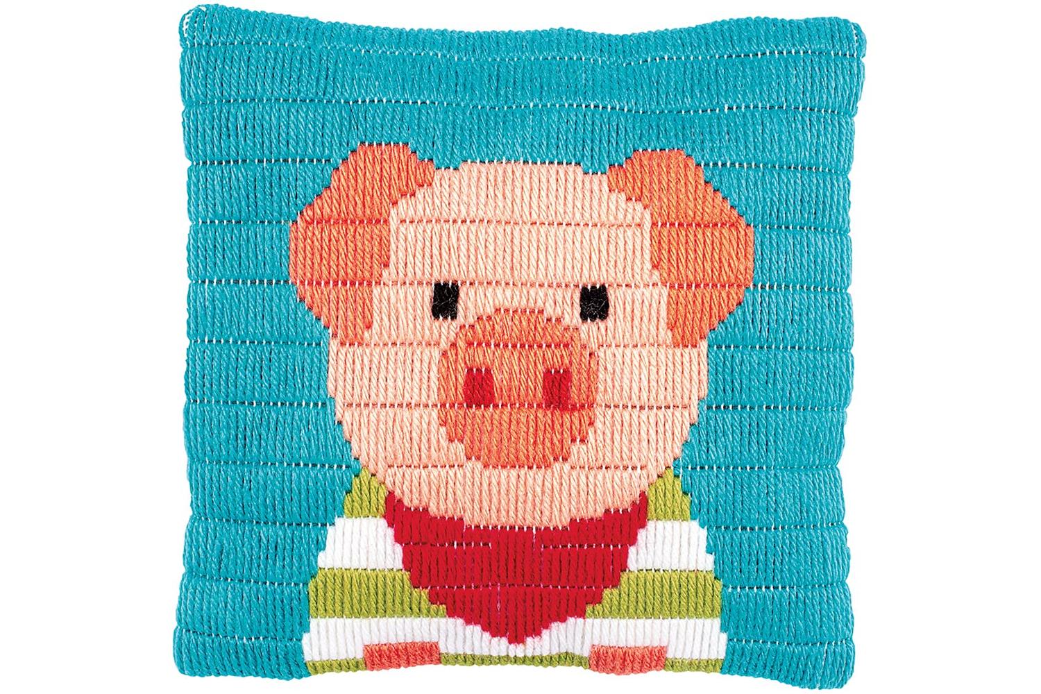 Vervaco Gro-pn-0194234 - Ls Cush Little Pig - Long Stitch Ki
