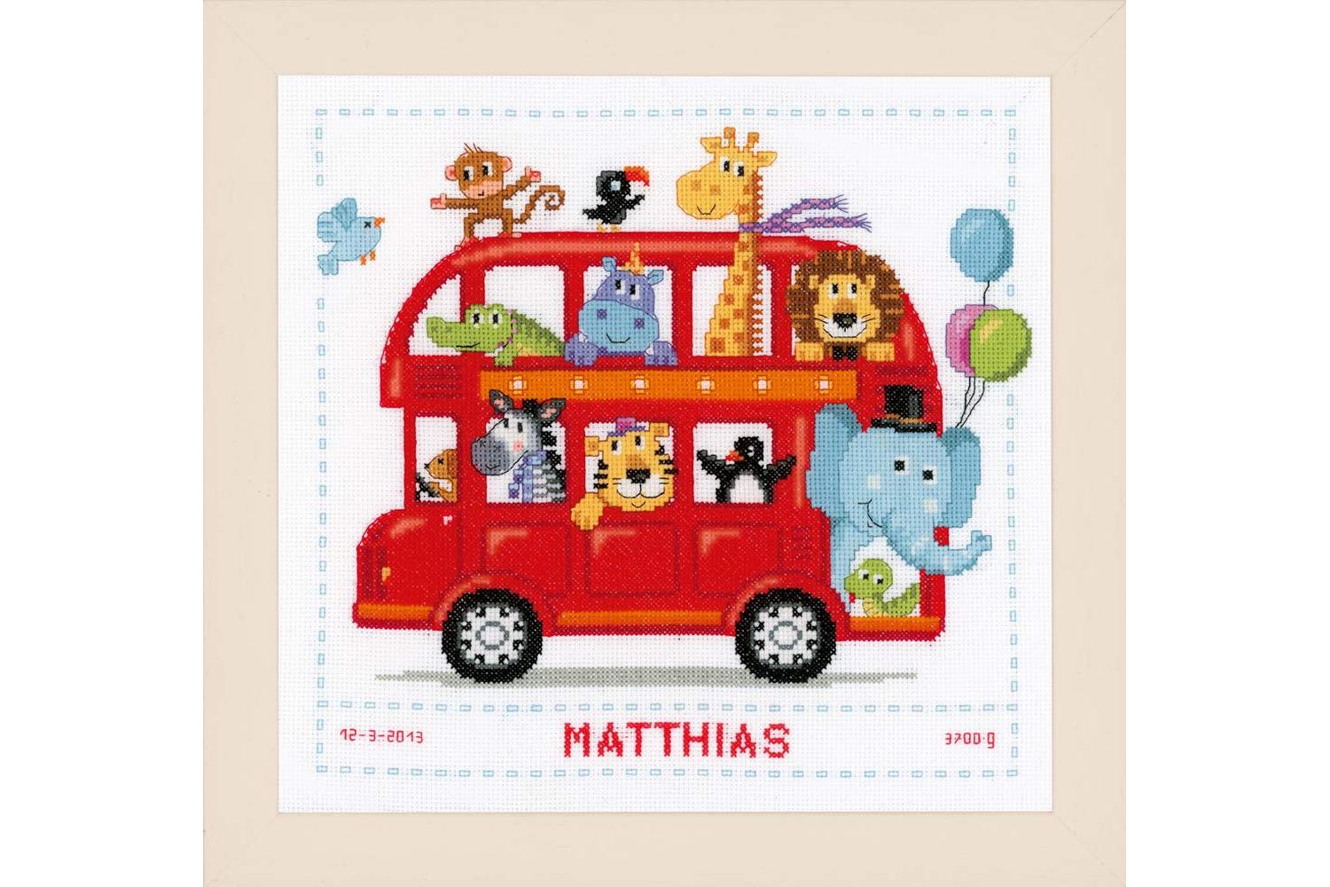 Vervaco Gro-pn-0147691 - Brec Funny Bus - Counted Cross Stit