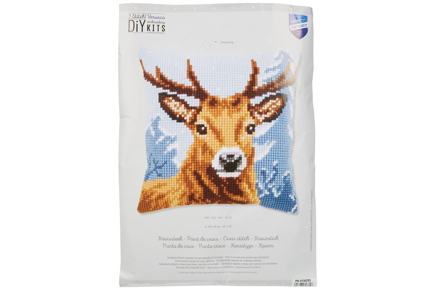 Vervaco Gro-pn-0156293 - Cushion Deer - Cross Stitch Kit Cus