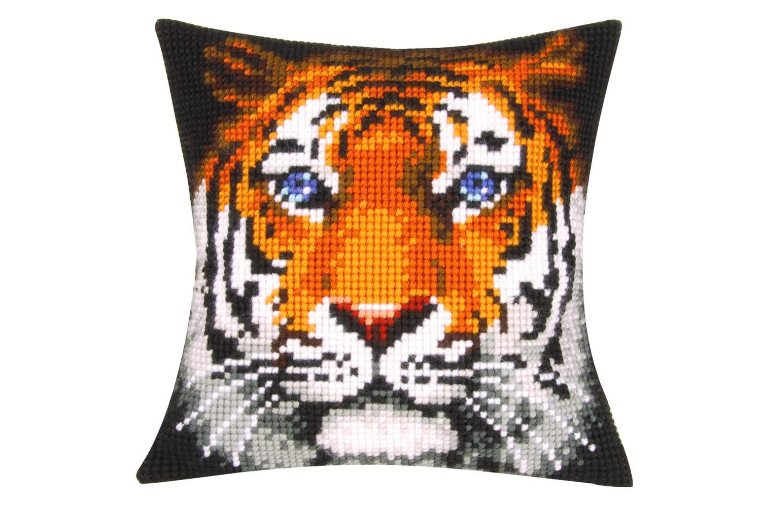 Vervaco Gro-pn-0162358 - Cushion Tiger - Cross Stitch Kit Cu
