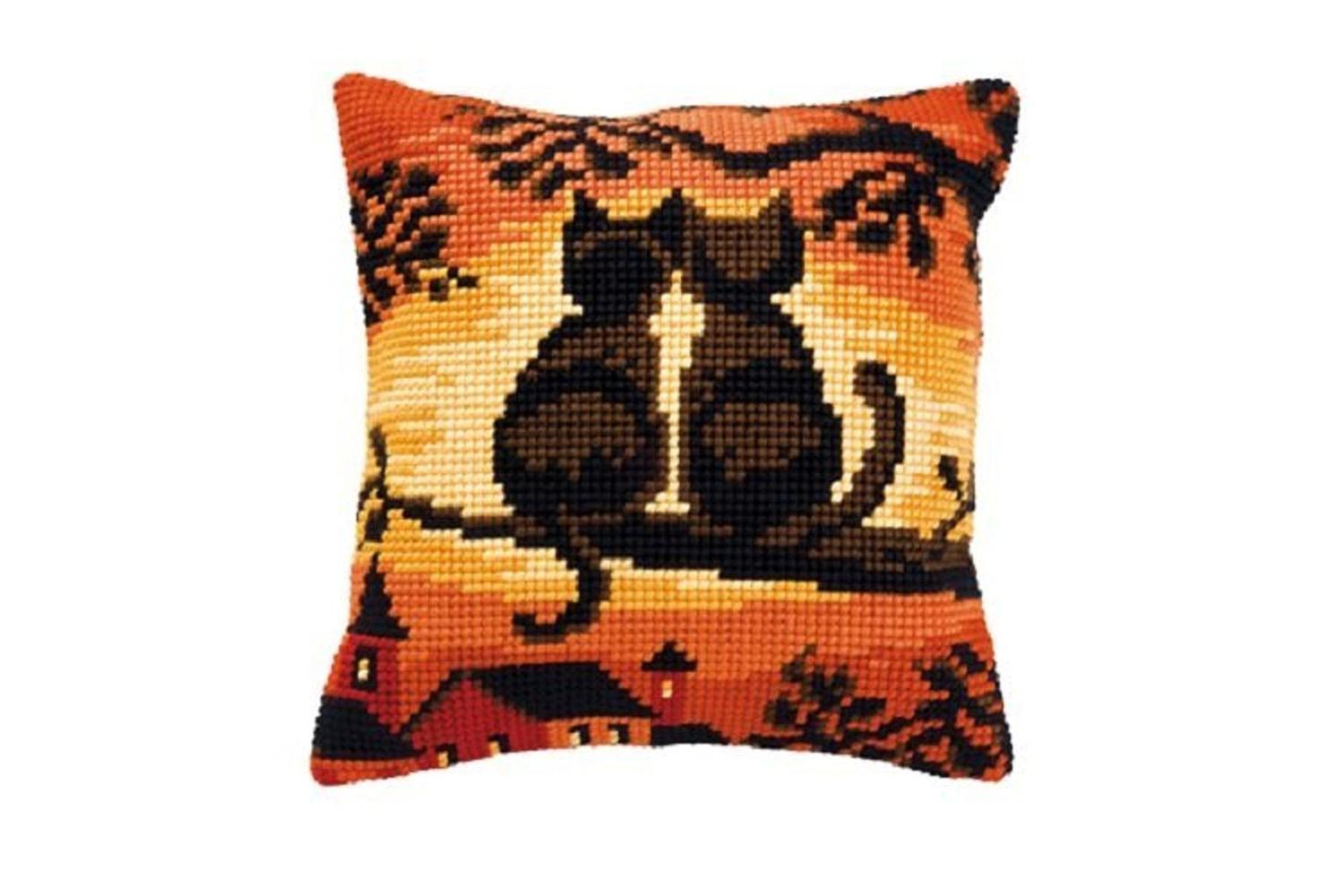 Vervaco Gro-pn-0008662 - Cushion Cats - Cross Stitch Kit Cus