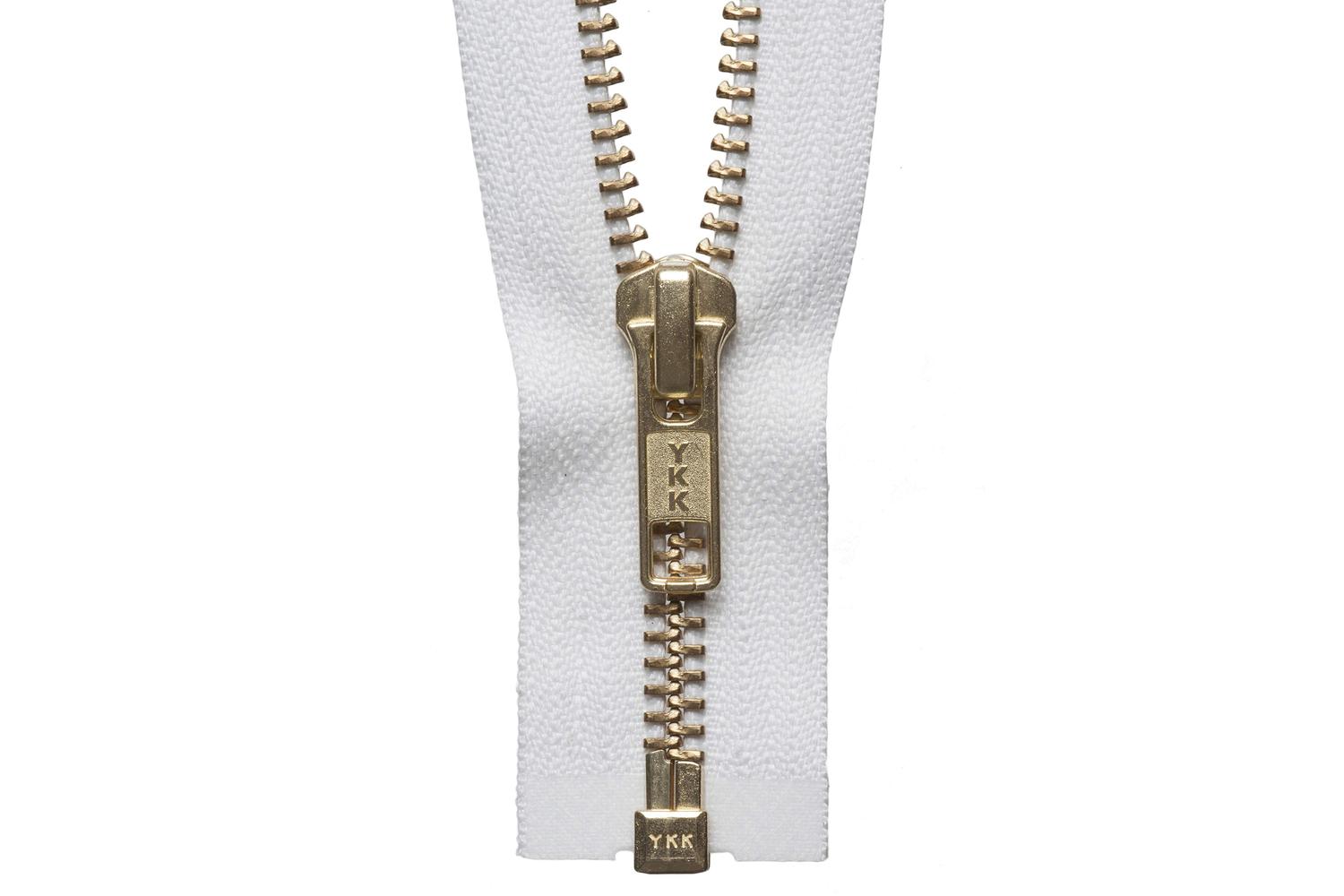 Ykk Gro-y2046\501 - Brass Oend Zip 46cm - Brass Metal Open-e