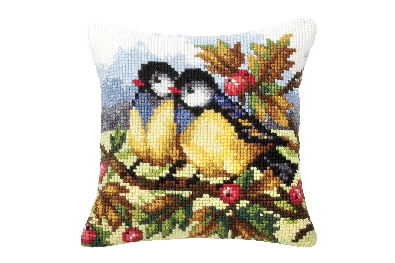 Orchidea Gro-orc.9022 - Cushion Two Tits - Cross Stitch Kit 