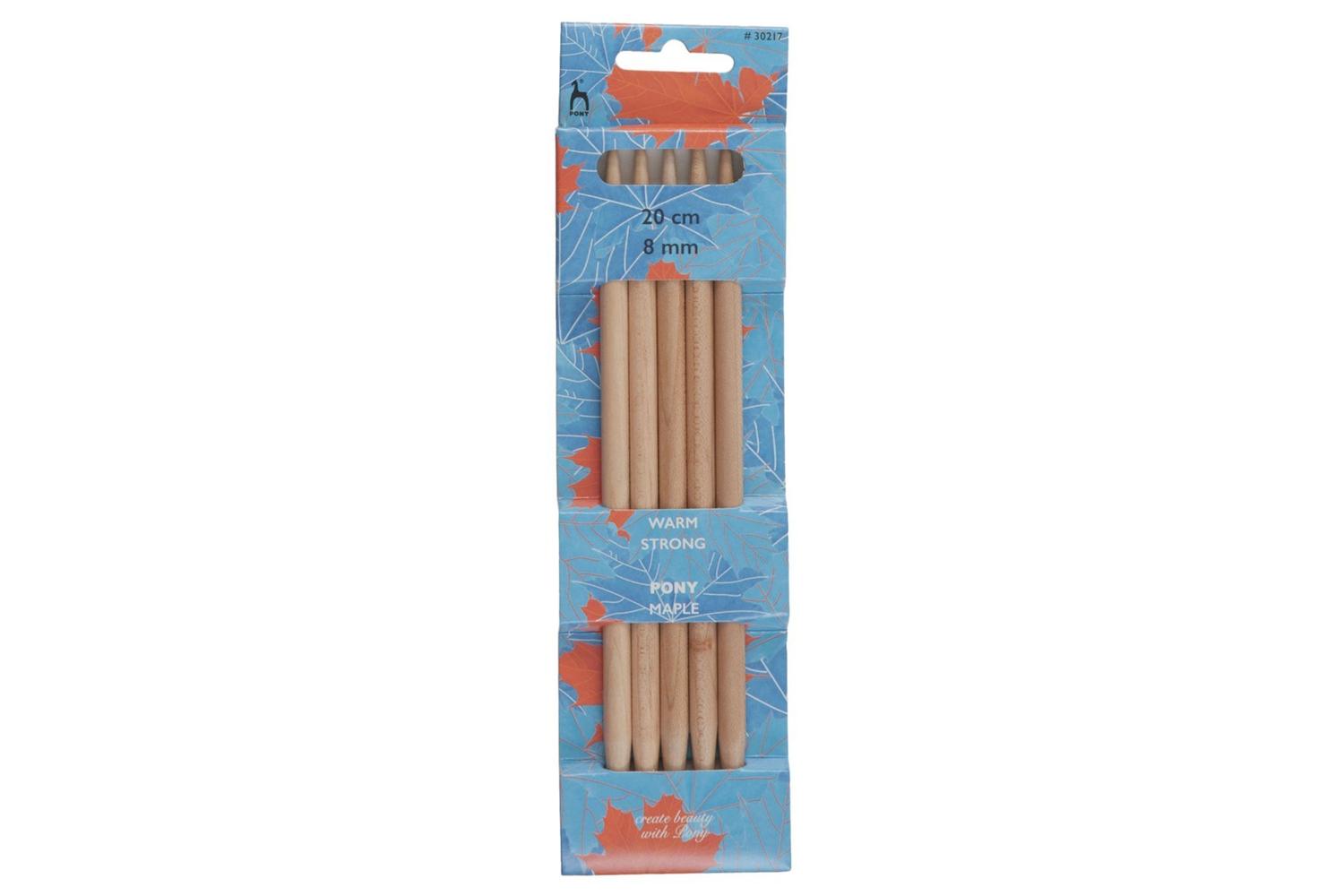 Pony Gro-p30217 - Maple De Kp 20cmx800 - Knitting Pins Doubl