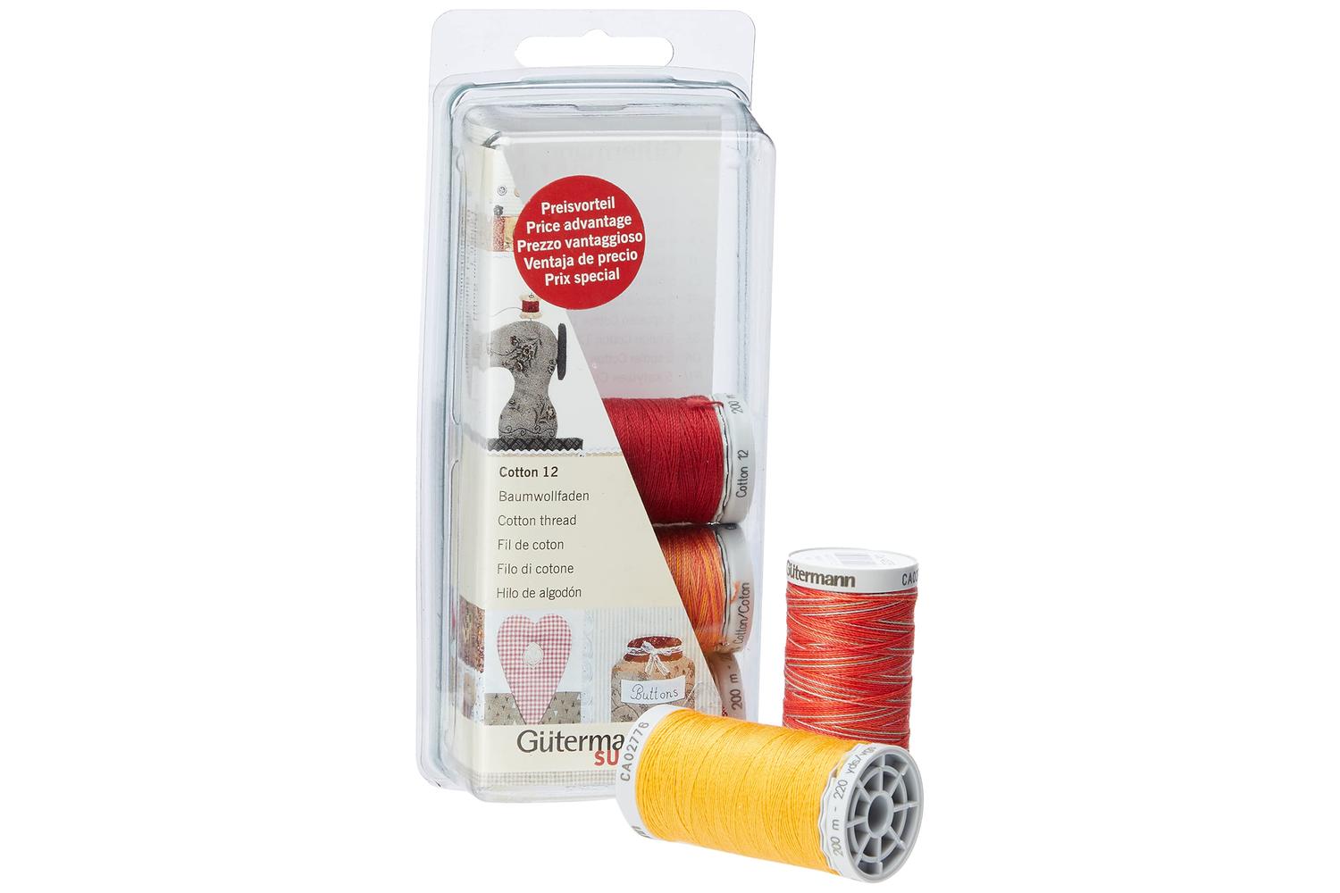 Gutermann Gro-731390\1 - Tset Ctn 12 5x200m - Thread Set Cot