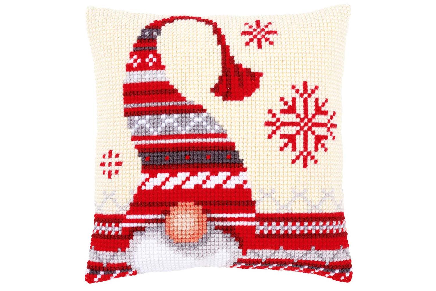 Vervaco Gro-pn-0156877 - Cushion Xmas Elf - Cross Stitch Kit