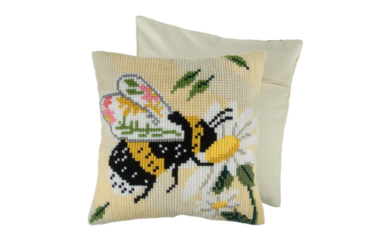 Trimits Gro-gcs58 - Floral Bee - Counted Cross Stitch Kit Cu