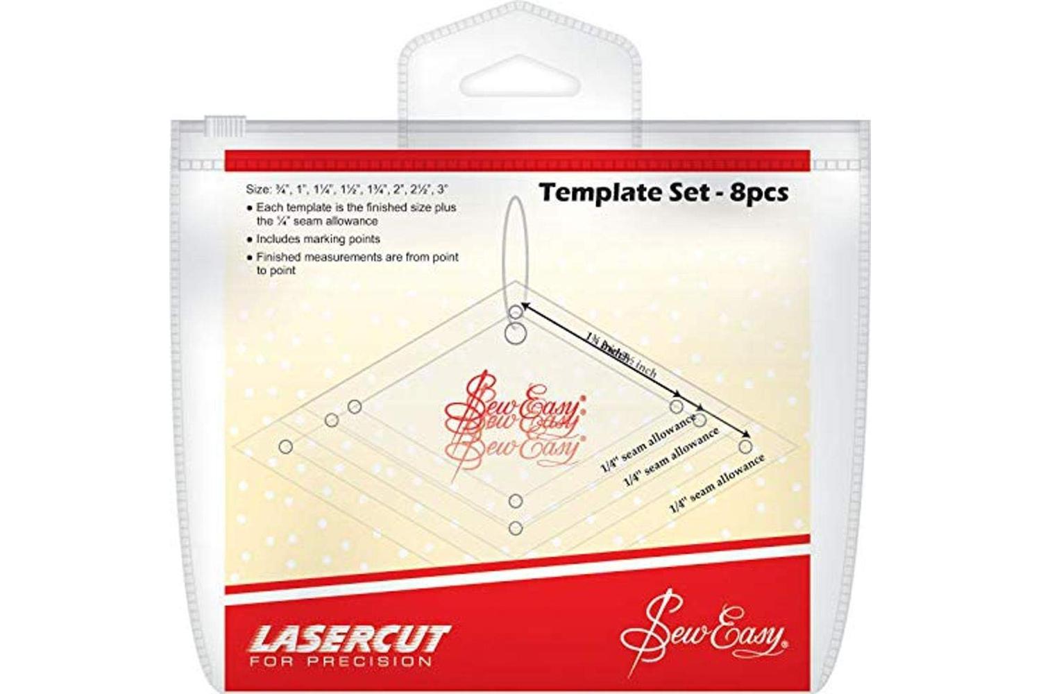 Sew Easy Gro-nl4162 - Template Set Patchwork Mini Diamonds 8