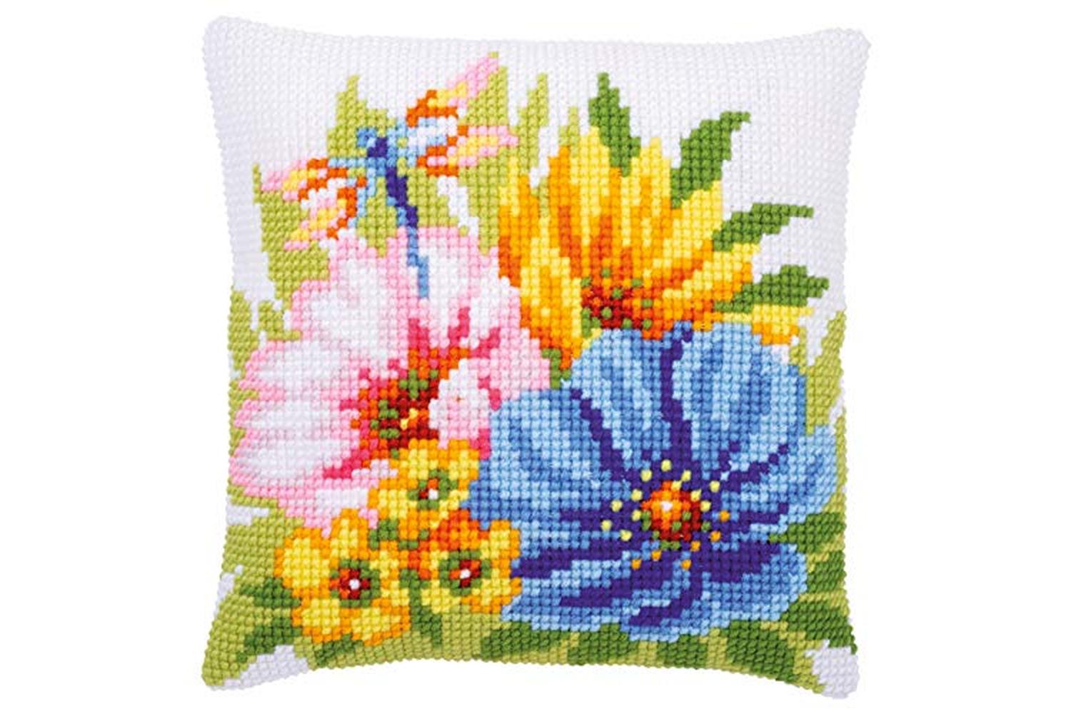 Vervaco Gro-pn-0184985 - Cross Stitch Kit Cushion Colourful 
