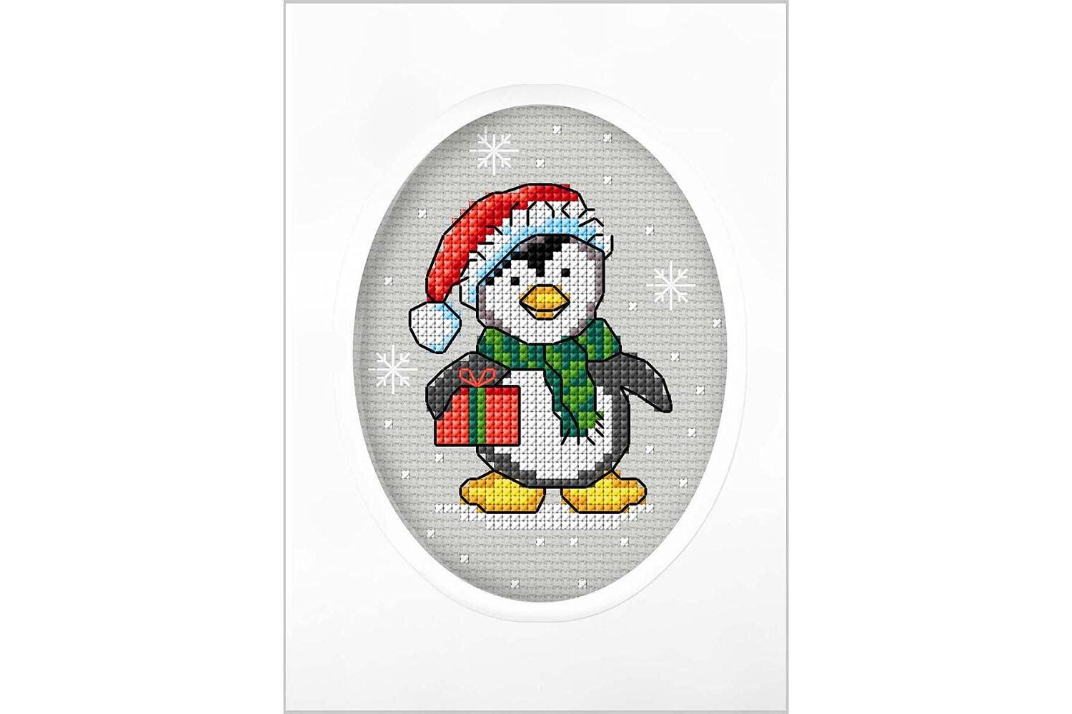 Orchidea Gro-orc.6289 - Gcard Penguin - Counted Cross Stitch