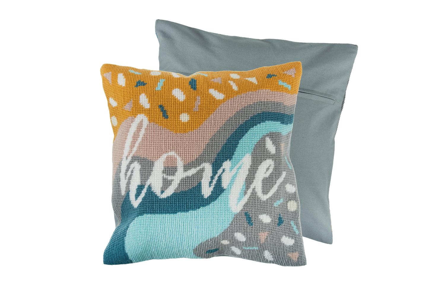 Trimits Gro-gcs84 - Half Cross Stitch Tapestry Kit Cushion H