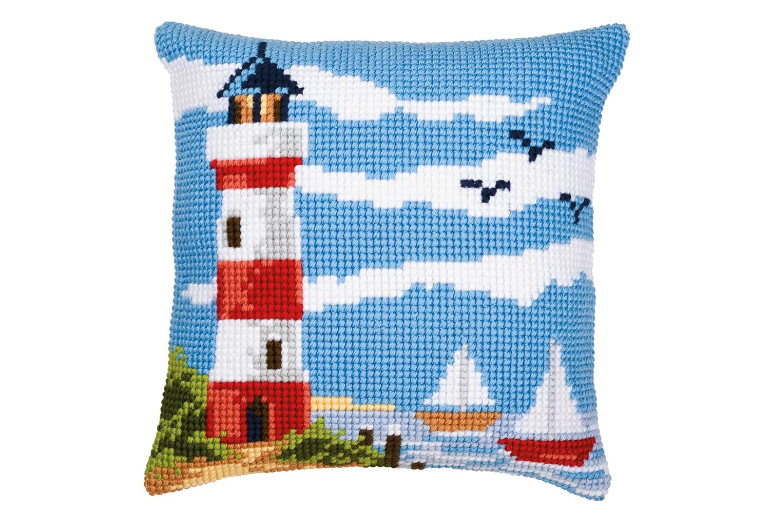Vervaco Gro-pn-0008601 - Cushion Lighthouse - Cross Stitch K