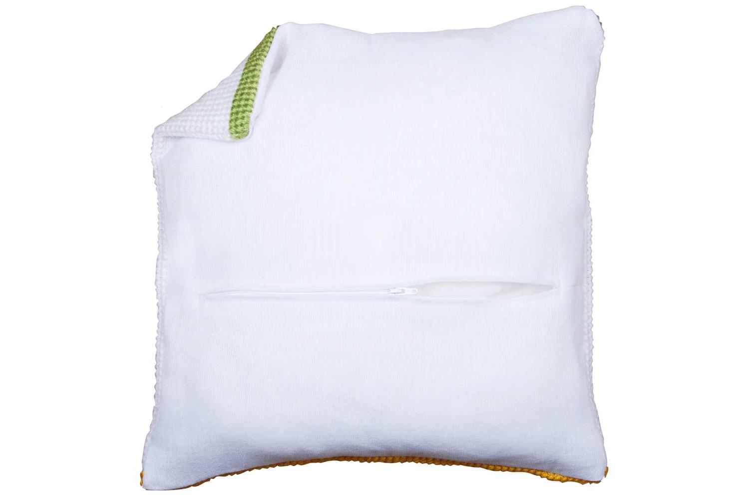 Vervaco Gro-pn-0174415 - Cush Back Wzip White - Cushion Back