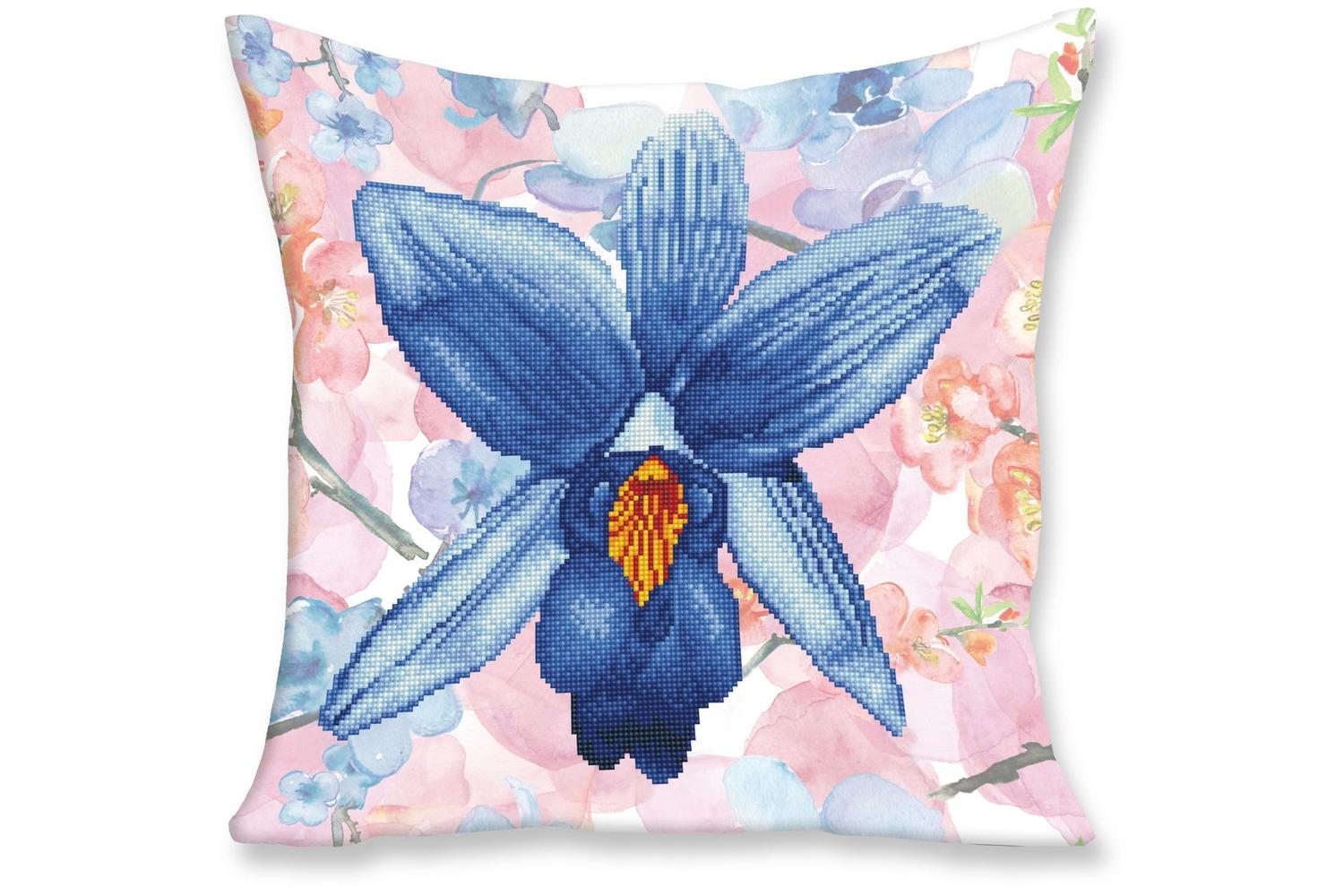 Diamond Dotz Gro-dd16.009 - Pillow Sgarden Blue - Diamond Pa
