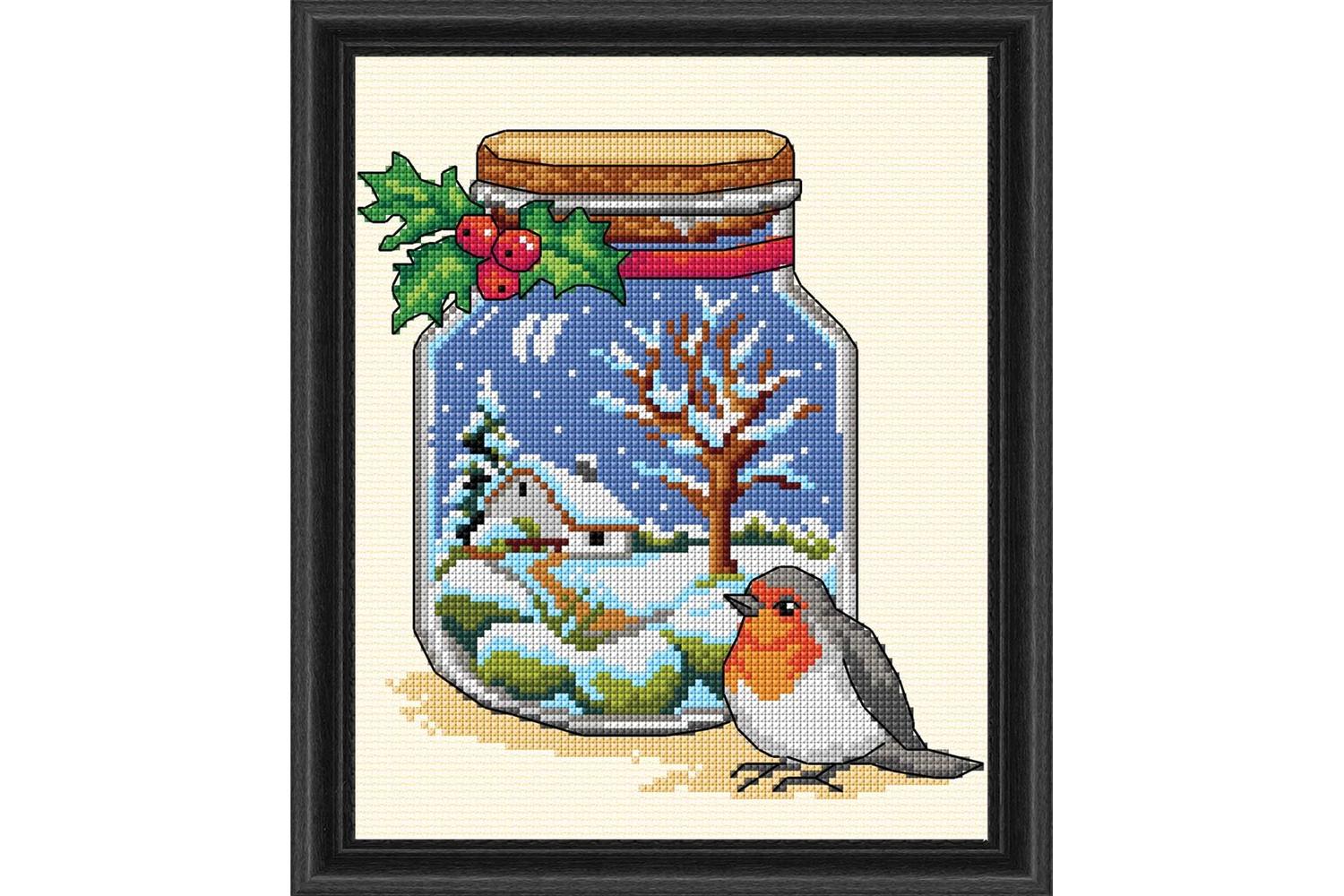 Orchidea Gro-orc.7774 - Jar - Winter - Counted Cross Stitch 