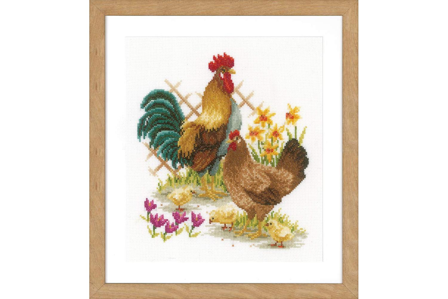 Vervaco Gro-pn-0156469 - Chicken Family - Counted Cross Stit