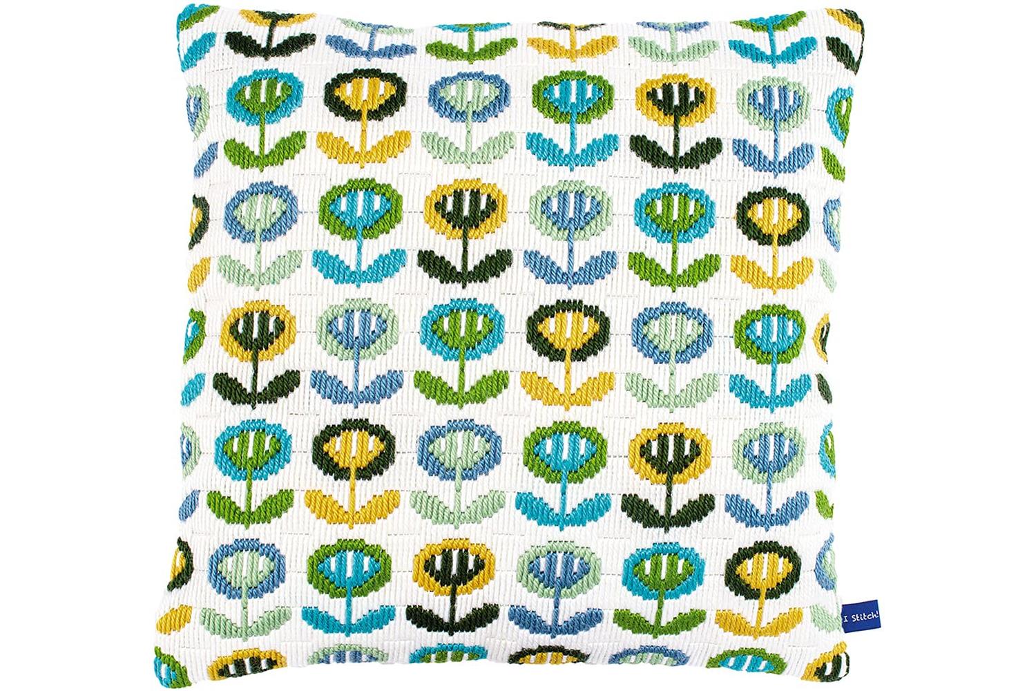 Vervaco Gro-pn-0153760 - Ls Flowers - Long Stitch Kit Cushio