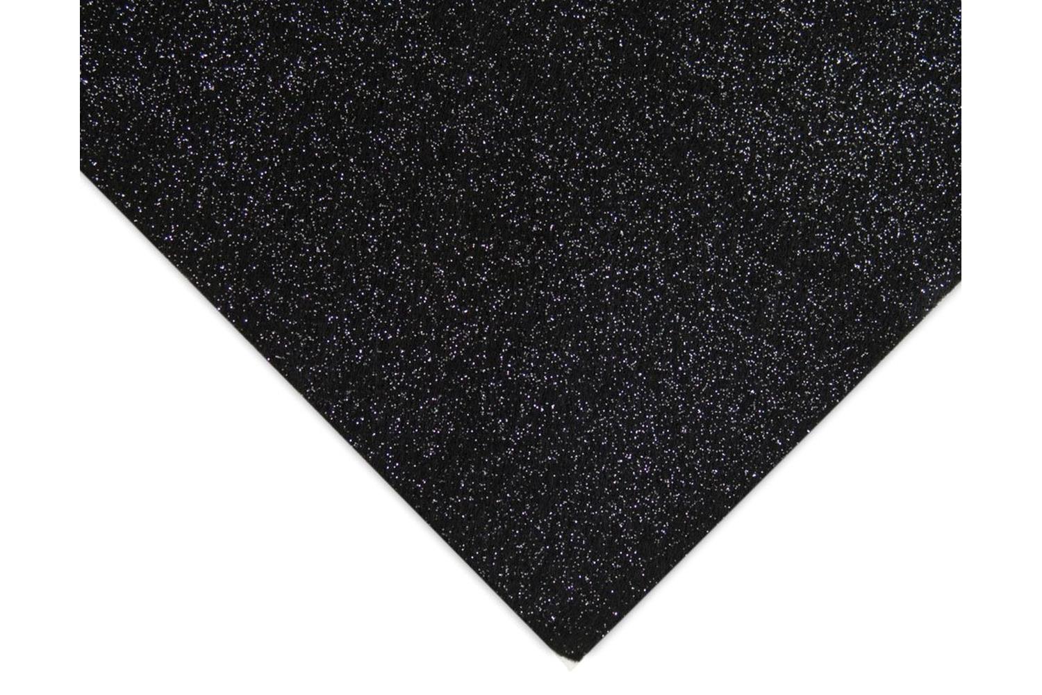 Trimits Gro-af02\20 - Felt Acrylic 23 X 30cm Glitter Black 1