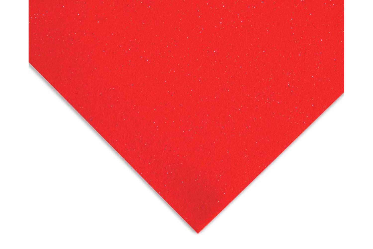 Trimits Gro-af02\29 - Felt Acrylic 23 X 30cm Glitter Red 10 