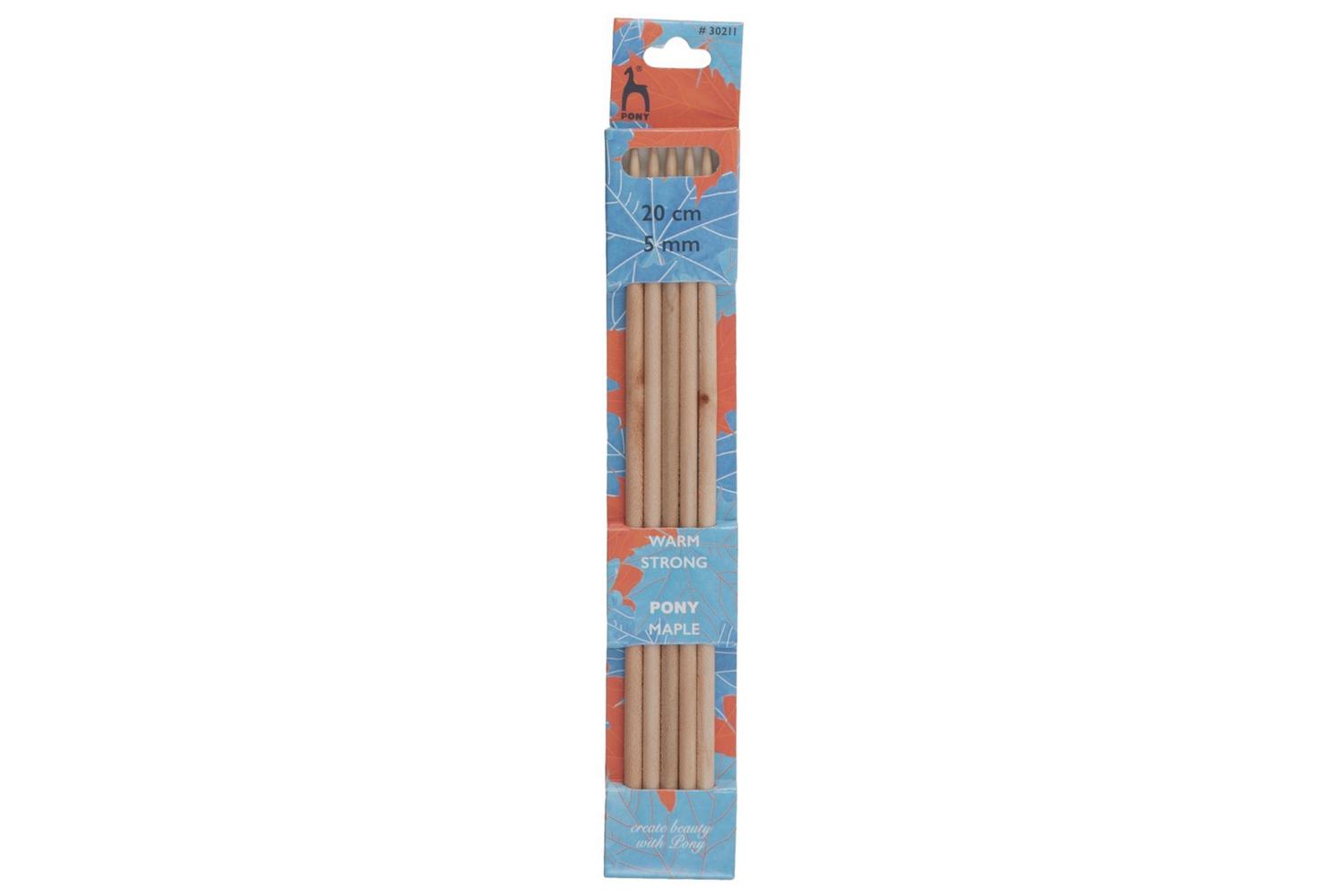 Pony Gro-p30211 - Maple De Kp 20cmx500 - Knitting Pins Doubl
