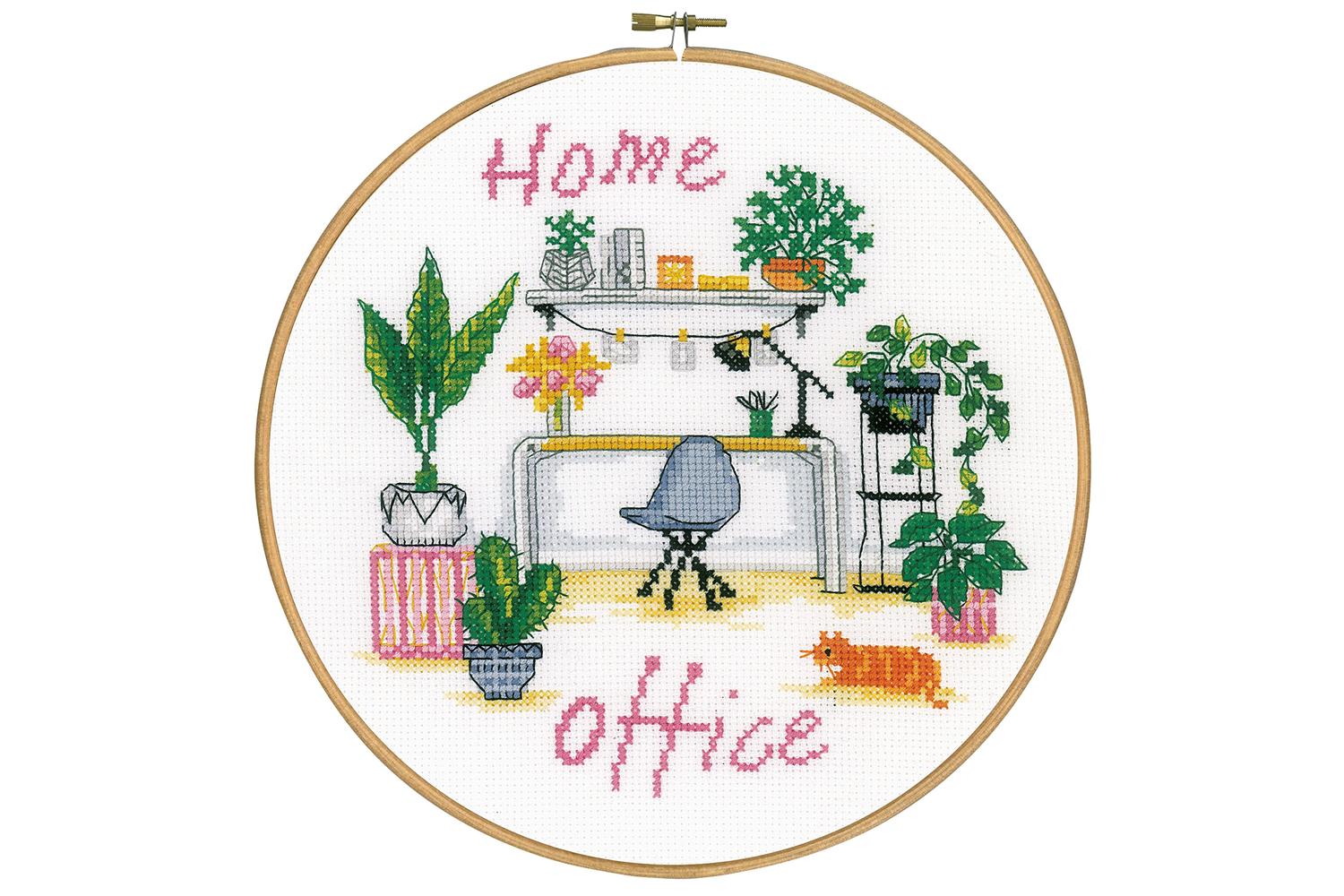 Vervaco Gro-pn-0195988 - Home Office - Counted Cross Stitch 