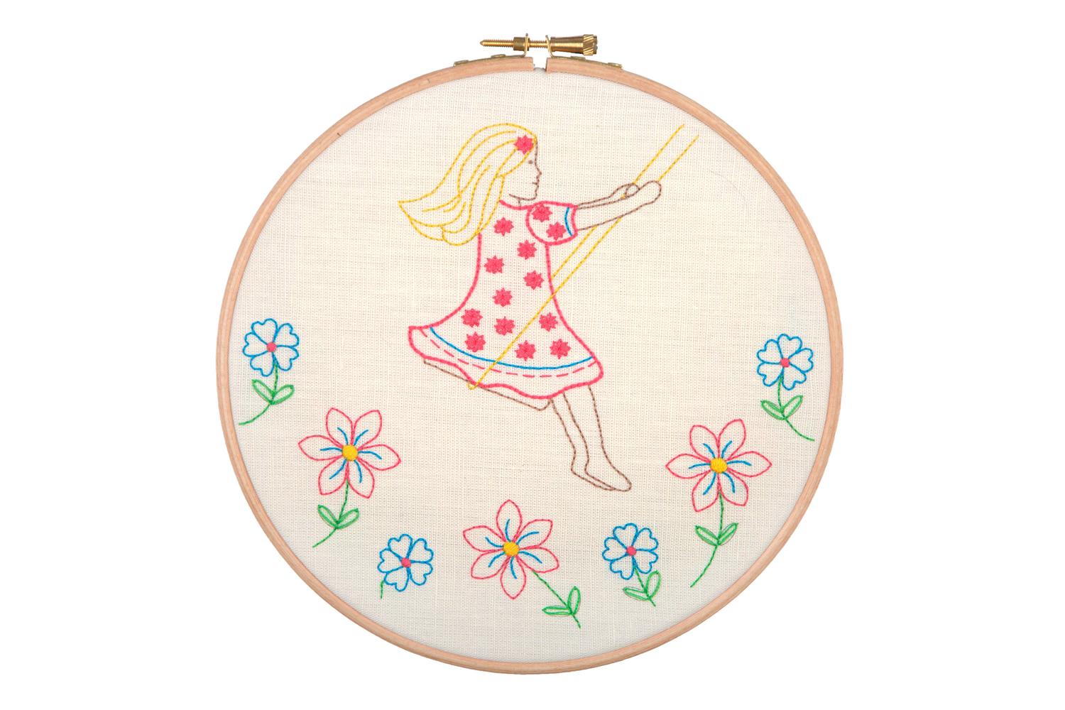 Anchor Gro-ahp201 - Summer Days - Embroidery Kit With Hoop S