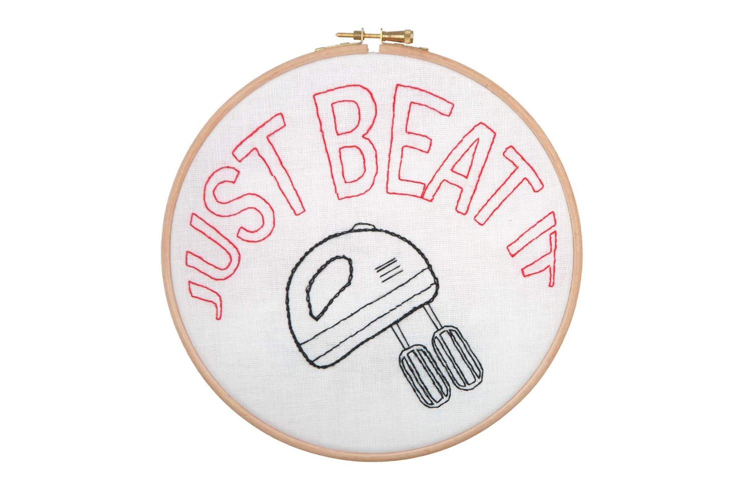 Anchor Gro-ahp501 - Just Beat It - Embroidery Kit With Hoop 