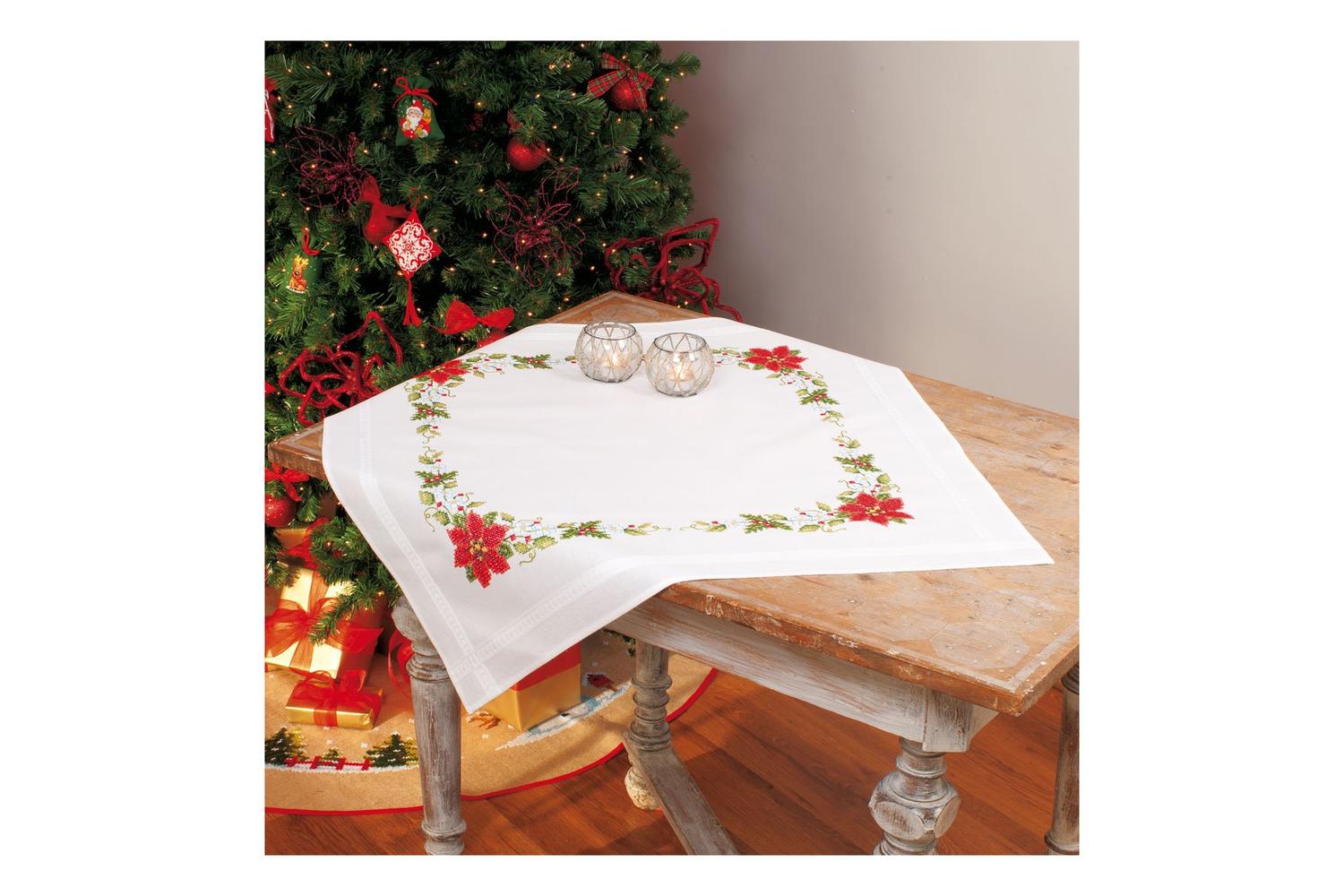 Vervaco Gro-pn-0013213 - Emb Tclth Poinsettia - Embroidery K