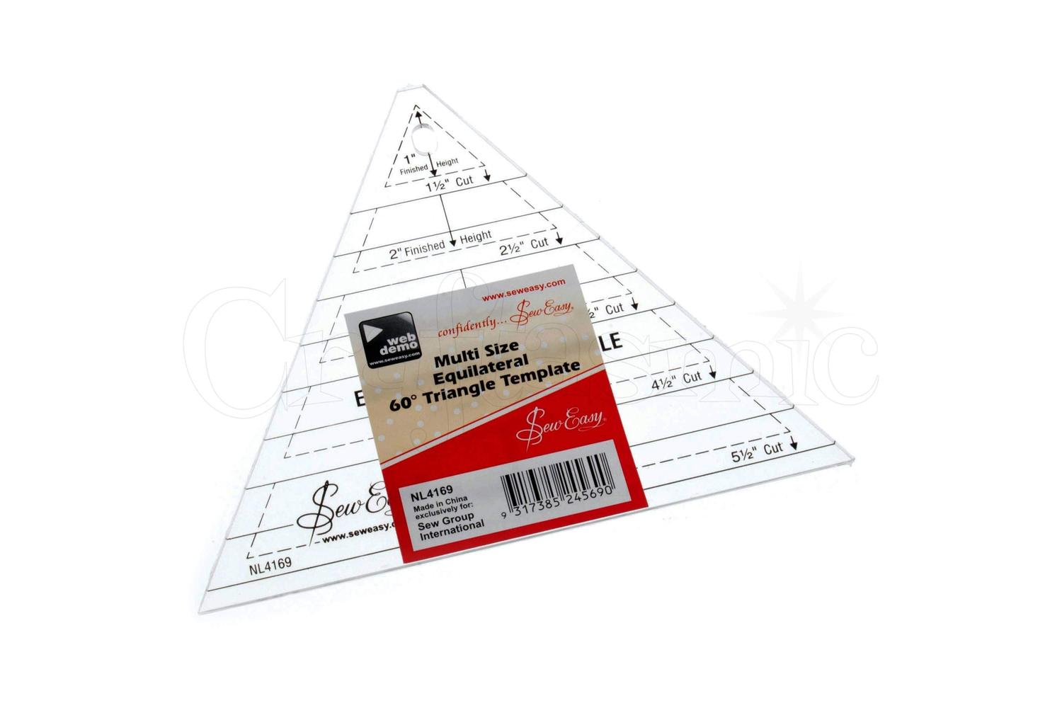 Sew Easy Gro-nl4169 - Quilt Triangle Ruler - Template Quilti