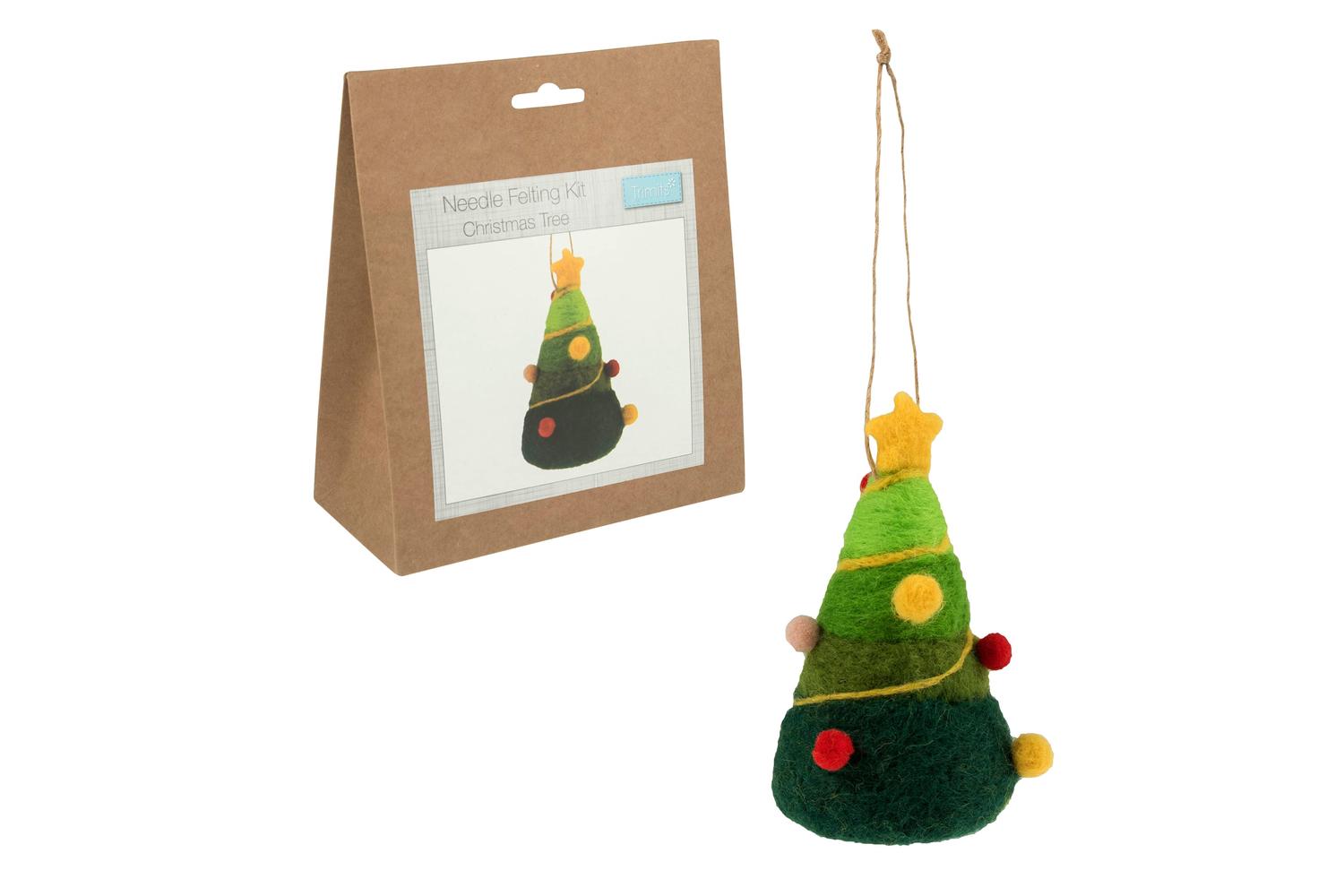 Trimits Gro-tck019 - Nfelting Xmas Tree - Needle Felting Kit