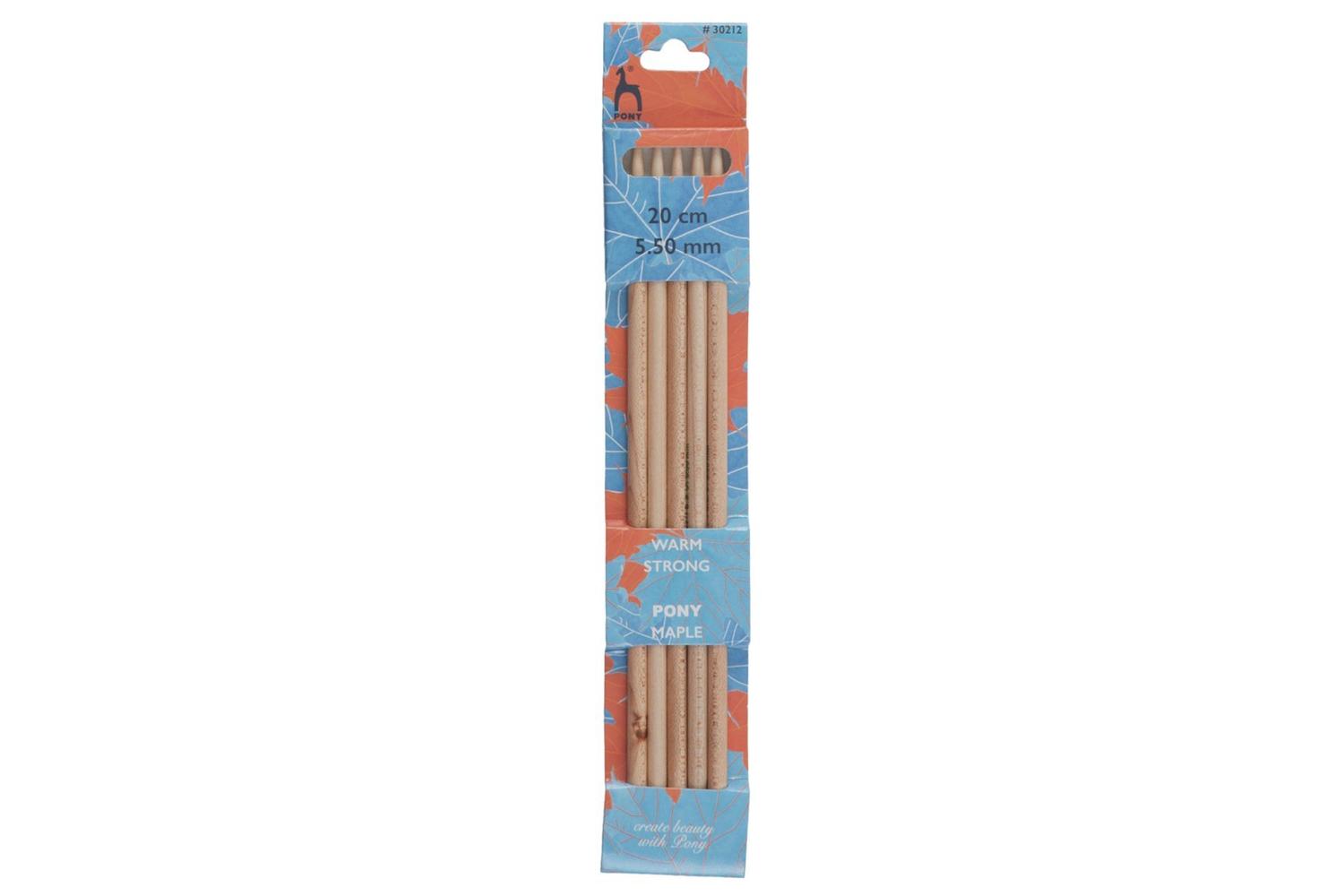 Pony Gro-p30212 - Maple De Kp 20cmx550 - Knitting Pins Doubl