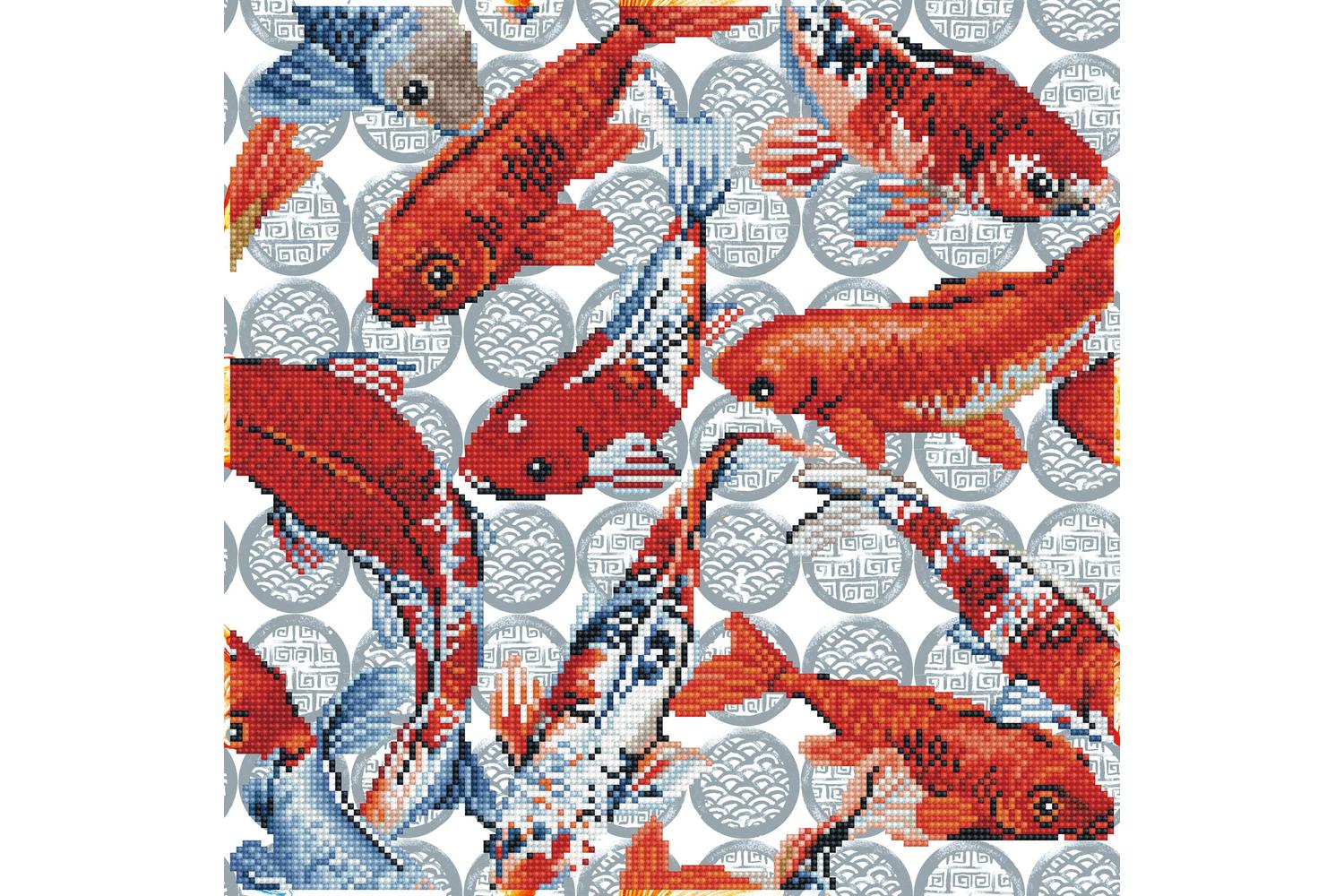 Diamond Dotz Gro-dd9.051 - Koi Mosaic - Diamond Painting Kit