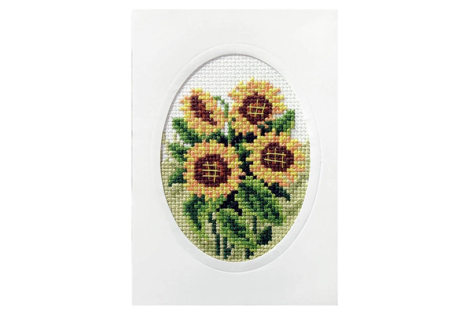 Orchidea Gro-orc.6099 - Card Kit Sunflowers - Cross Stitch K