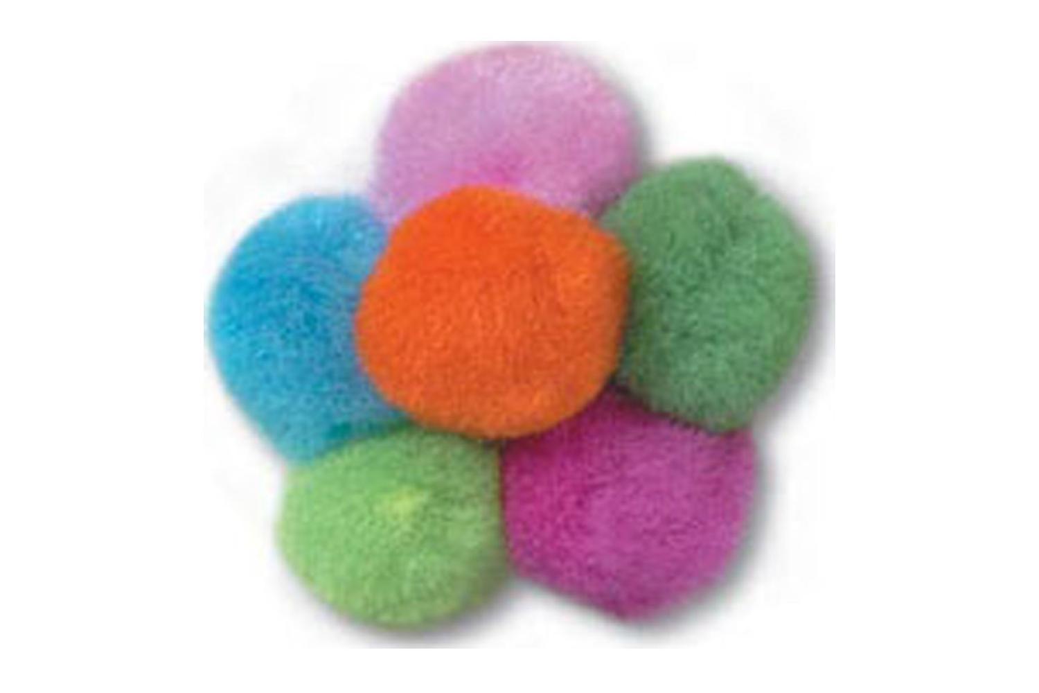 Trimits Gro-pp3na - Pom-poms 1in Pk100 - Pom Poms 25cm Assor