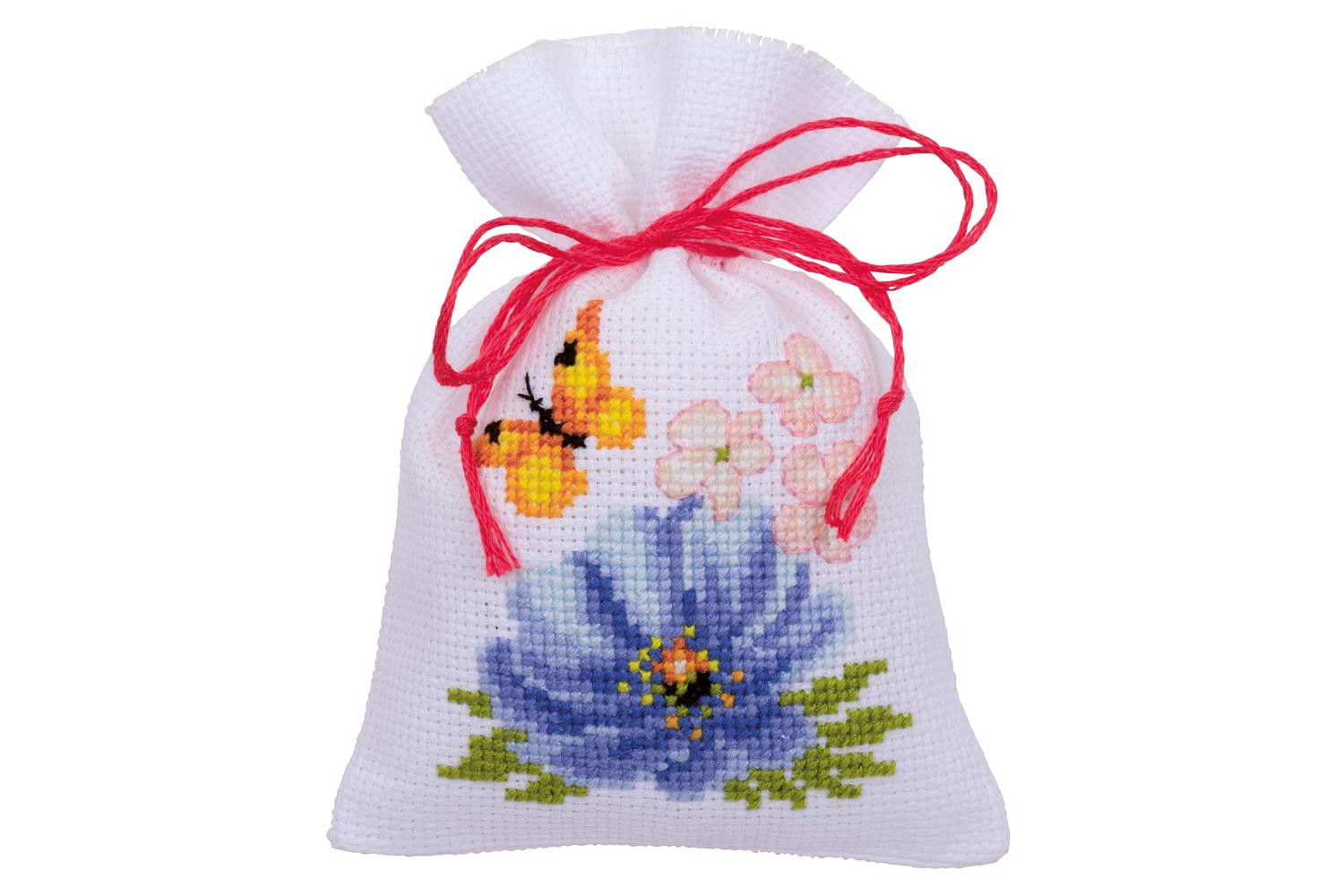 Vervaco Gro-pn-0185083 - Ppbag Pk3 Cful Flwr - Counted Cross