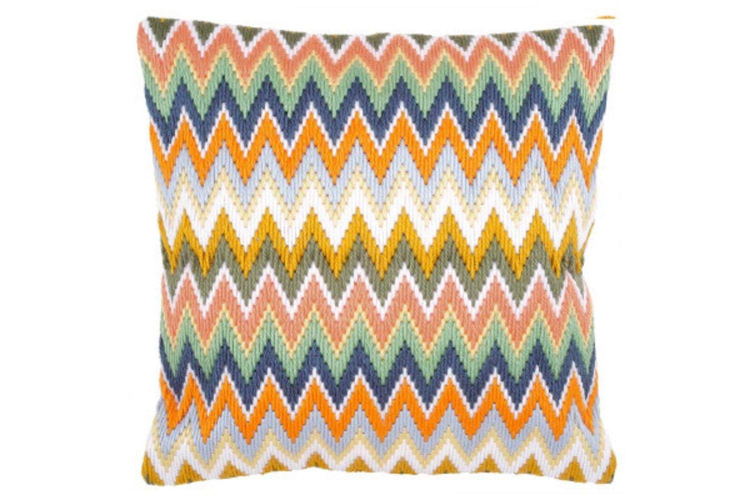 Vervaco Gro-pn-0147946 - Ls Cush Zigzag - Long Stitch Kit Cu