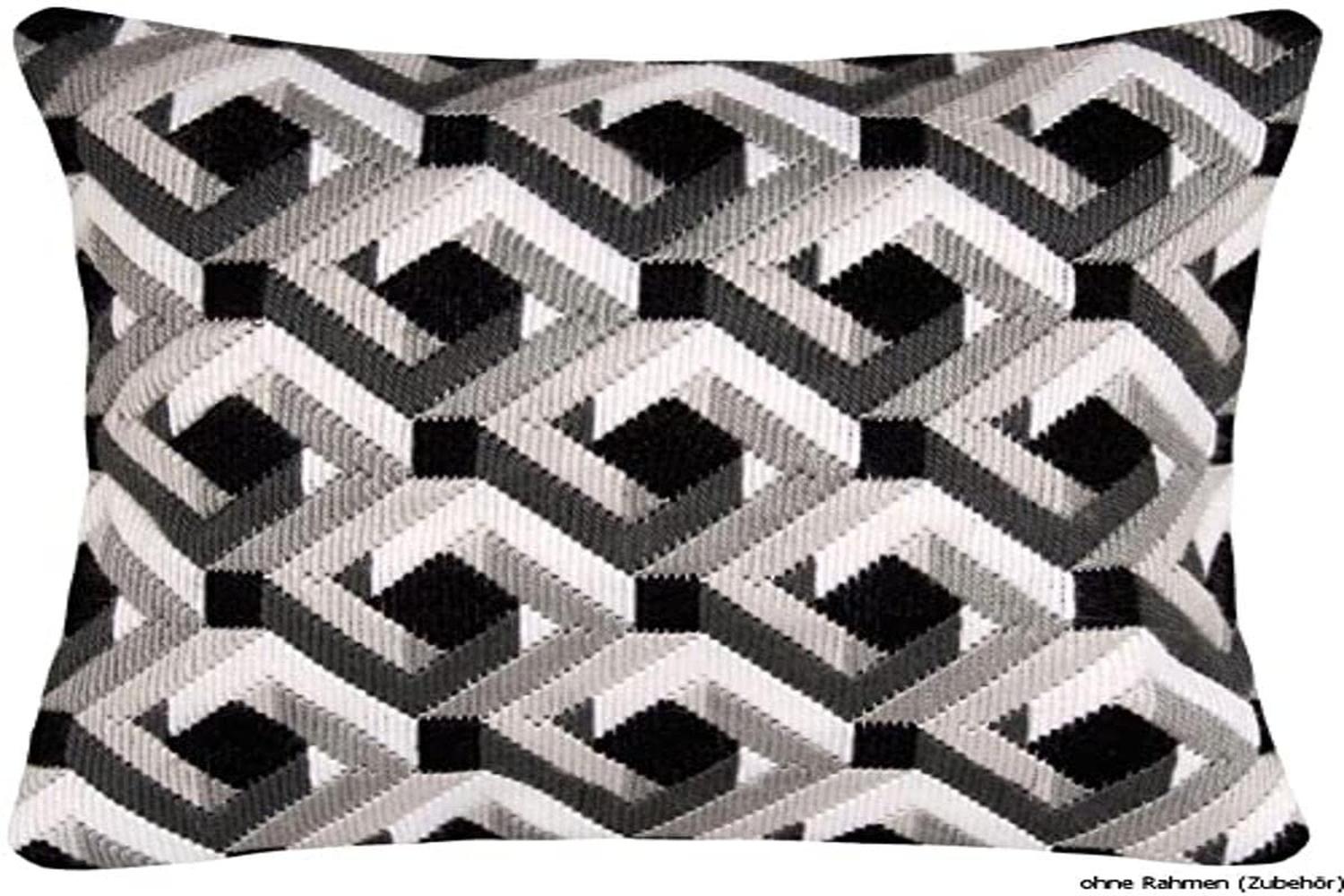 Vervaco Gro-pn-0148243 - Ls Cush Blackwhite - Long Stitch Ki