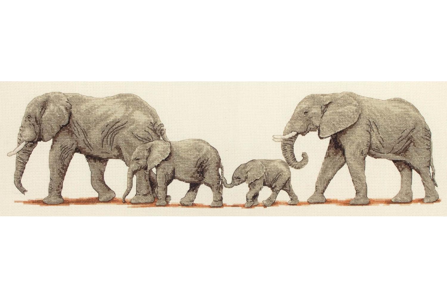 Anchor Gro-pce732 - Elephant Stroll - Counted Cross Stitch K