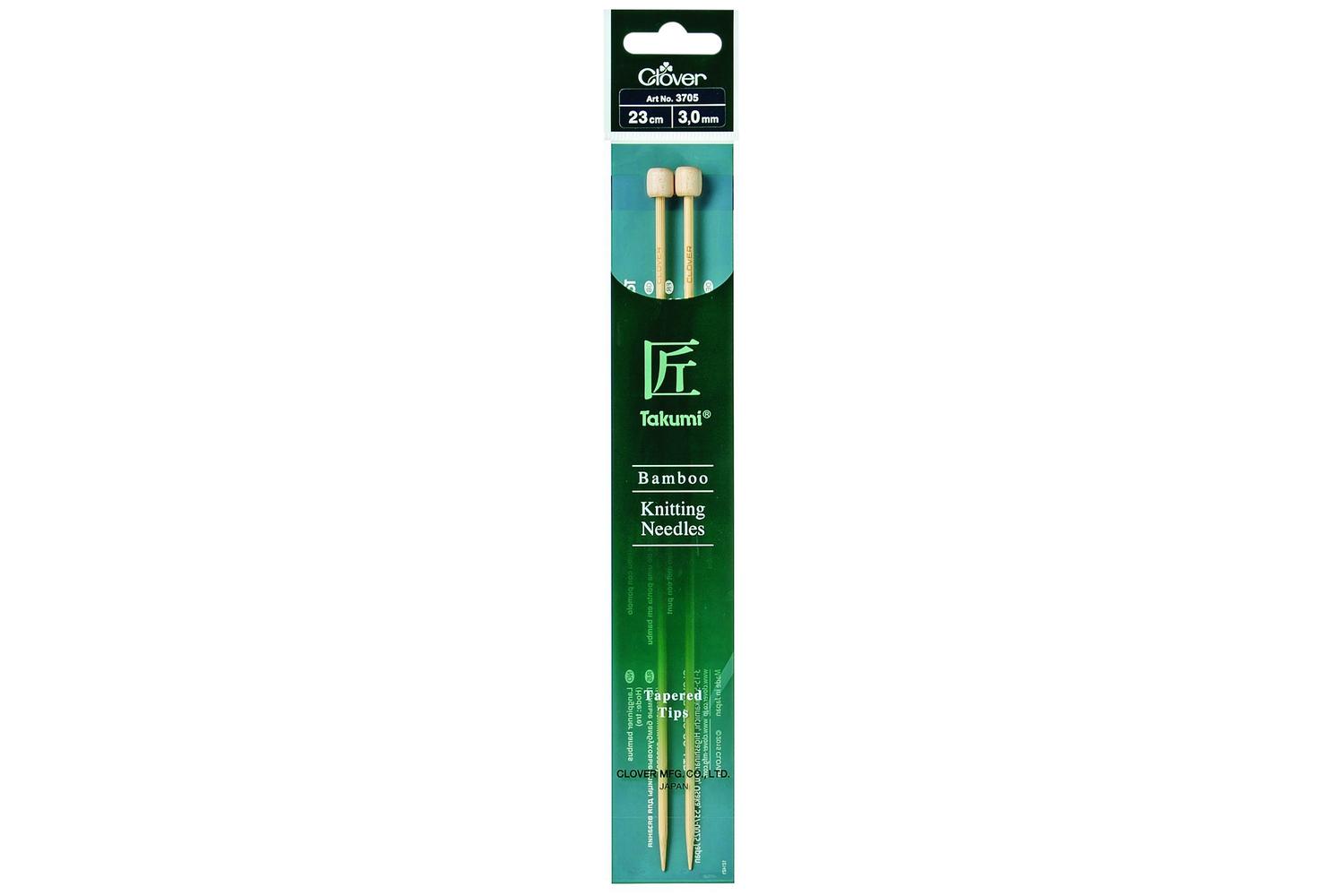 Clover Gro-cl3705 - Knitting Pins Single-ended Takumi Bamboo