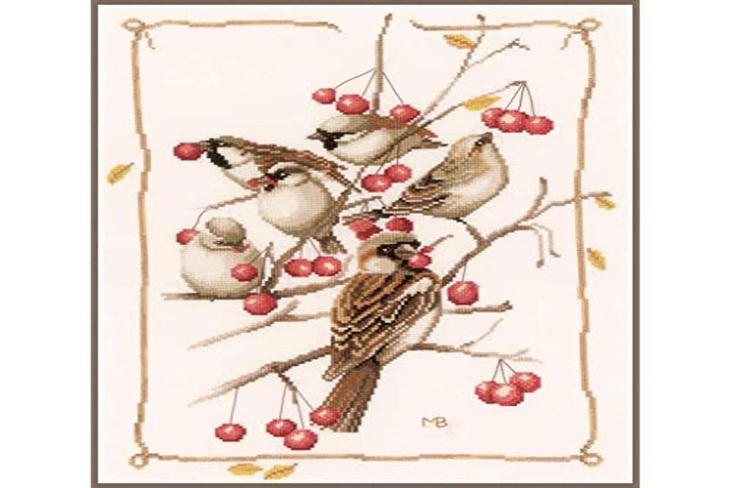 Lanarte Gro-pn-0162298 - Counted Cross Stitch Kit Sparrows A
